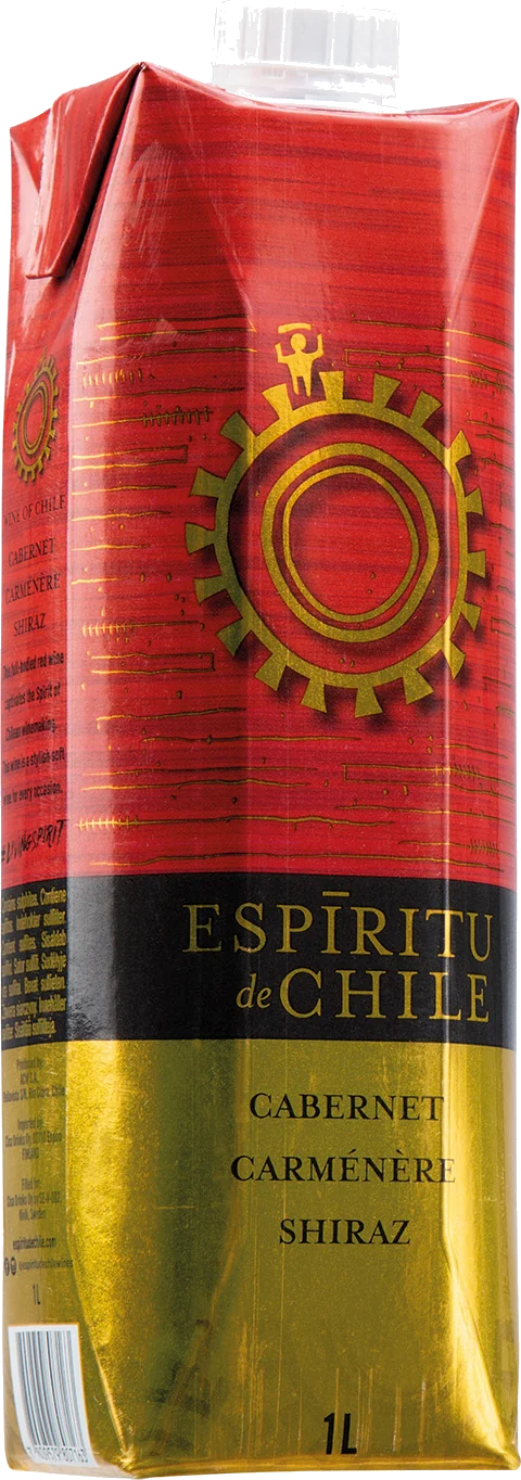 Espíritu de Chile Cabernet Carmenere Shiraz kartonkitölkki